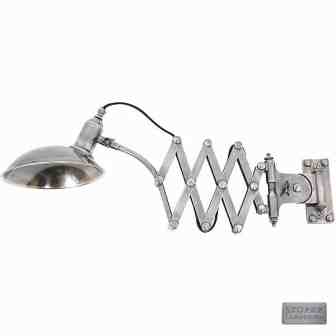 schaarlamp antiek zilver