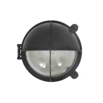 stoere zwarte buitenlamp